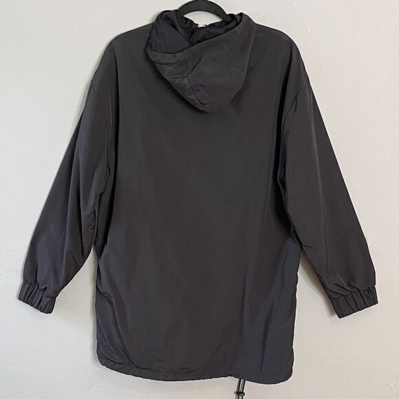 Danielle GUIZIO Hooded Windbreaker Zipper Pocket Black Size S Softshell Festival - Picture 7 of 14